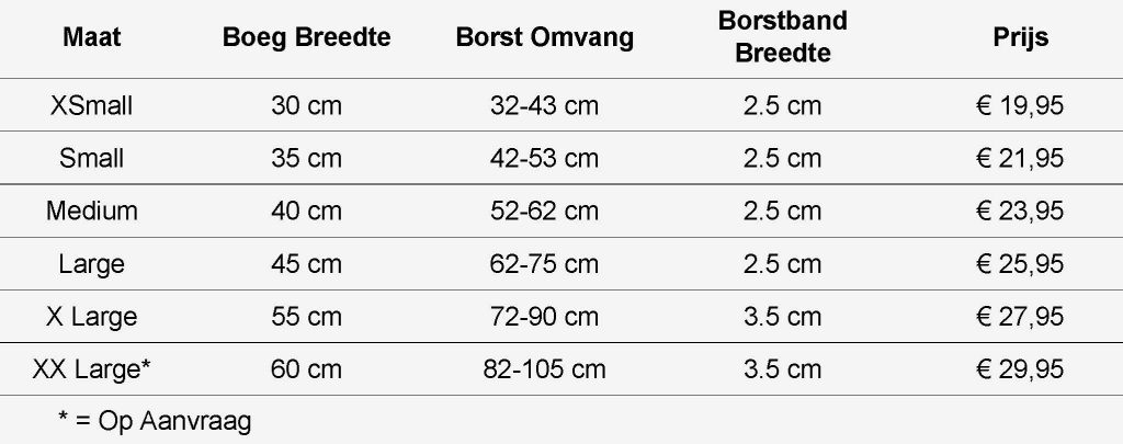 Measurement Chart CYD Dog Harness Tough Terschelling Branding Nylon with price full screen Measurement Chart CYD Dog Harness Tough Terschelling Branding Nylon with price full screen